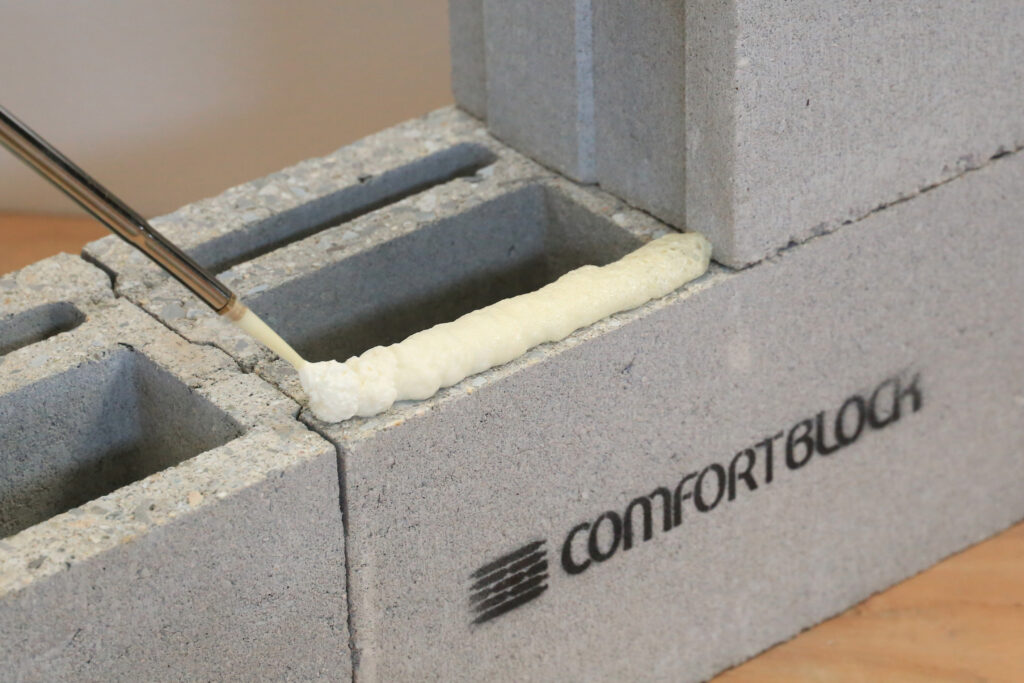 masonry adhesive used on Comfort Block